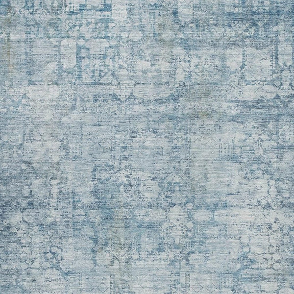 HomeRoots 10' Blue & Ivory Abstract Washable Area Rug - Durable, Stylish Indoor/Outdoor Decor for Any Space 620268