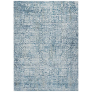 HomeRoots 10' Blue & Ivory Abstract Washable Area Rug - Durable, Stylish Indoor/Outdoor Decor for Any Space 620268