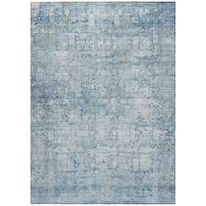 HomeRoots 10' Blue & Ivory Abstract Washable Area Rug - Durable, Stylish Indoor/Outdoor Decor for Any Space 620268