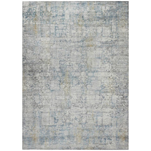 HomeRoots 5' X 8' Abstract Linen and Ivory Area Rug - Washable, Durable, Indoor/Outdoor, Modern Style for Any Space 620276