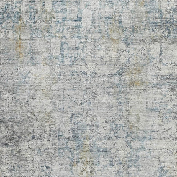 HomeRoots 10' X 14' Stylish Linen and Ivory Abstract Washable Rug for Indoor and Outdoor Use - Durable & Versatile 620280