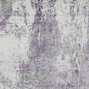 HomeRoots 5' X 8' Plum Abstract Indoor Outdoor Area Rug - Stylish, Washable, Durable, Perfect for High-Traffic Spaces 620306