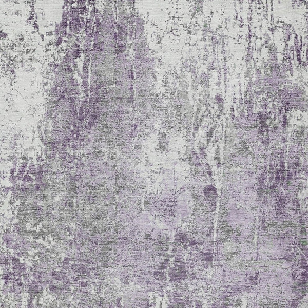 HomeRoots 9' X 12' Stylish Plum and Ivory Abstract Rug – Durable, Washable for Indoor & Outdoor Spaces! 620309