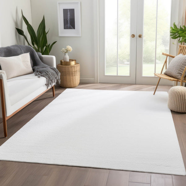 HomeRoots 10' Gray and Ivory Abstract Washable Area Rug – Stylish, Durable Design for Indoor and Outdoor Use 620334
