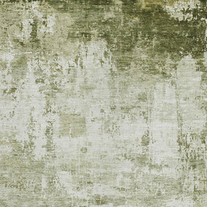 HomeRoots 5' X 8' Sage Abstract Washable Area Rug – Durable, Stylish for Indoor/Outdoor Use, Easy to Clean! 620336