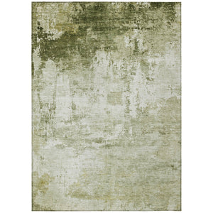 HomeRoots 5' X 8' Sage Abstract Washable Area Rug – Durable, Stylish for Indoor/Outdoor Use, Easy to Clean! 620336