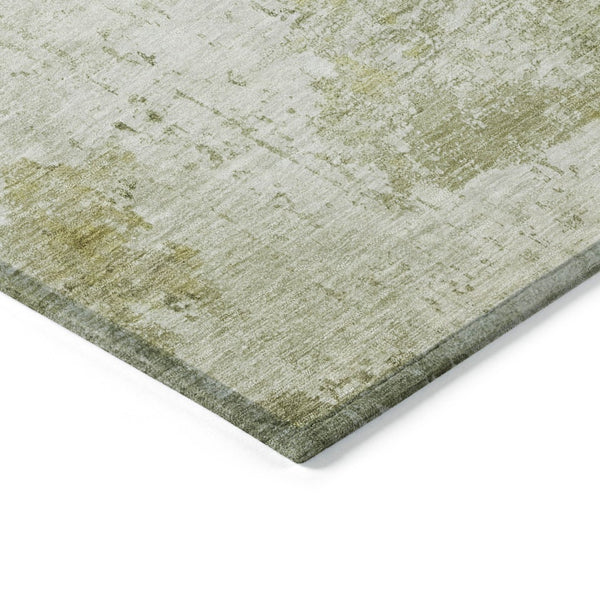 HomeRoots 5' X 8' Sage Abstract Washable Area Rug – Durable, Stylish for Indoor/Outdoor Use, Easy to Clean! 620336