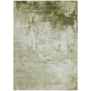 HomeRoots 5' X 8' Sage Abstract Washable Area Rug – Durable, Stylish for Indoor/Outdoor Use, Easy to Clean! 620336