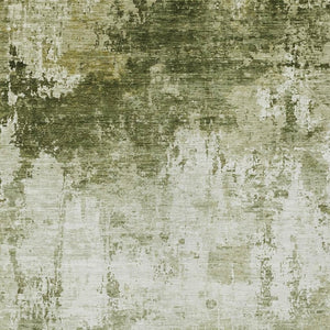 HomeRoots 9' X 12' Sage and Ivory Abstract Area Rug - Stylish, Washable Indoor/Outdoor Design for Versatile Spaces 620339