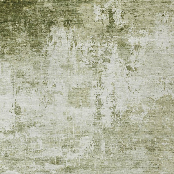 HomeRoots 10' X 14' Sage and Ivory Abstract Area Rug - Stylish, Washable, Durable for Indoor & Outdoor Spaces 620340