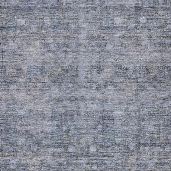 HomeRoots 9' x 12' Blue & Gray Geometric Area Rug - Stylish, Washable, Durable for Indoor & Outdoor Spaces 620369