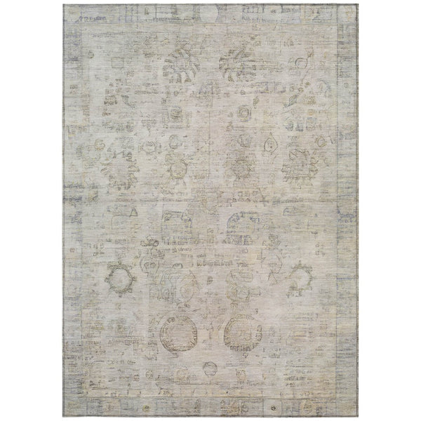 HomeRoots 5' X 8' Tribal Indoor Outdoor Area Rug - Durable, Washable, Stylish Accent for Any Space! 620390