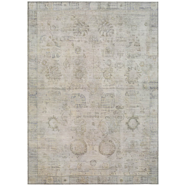 HomeRoots 5' X 8' Tribal Indoor Outdoor Area Rug - Durable, Washable, Stylish Accent for Any Space! 620390