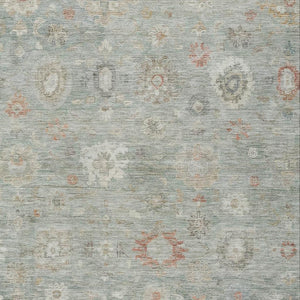 HomeRoots 8' X 10' Sage Copper Damask Area Rug – Indoor/Outdoor, Washable, Durable, Stain-Resistant Elegance 620446