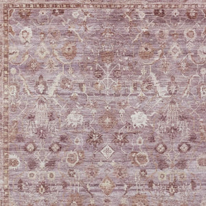 HomeRoots 5' X 8' Blush Pink and Ivory Oriental Area Rug - Stylish, Durable, Washable for Indoor & Outdoor Use 620504