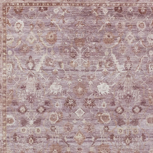 HomeRoots 5' X 8' Blush Pink and Ivory Oriental Area Rug - Stylish, Durable, Washable for Indoor & Outdoor Use 620504
