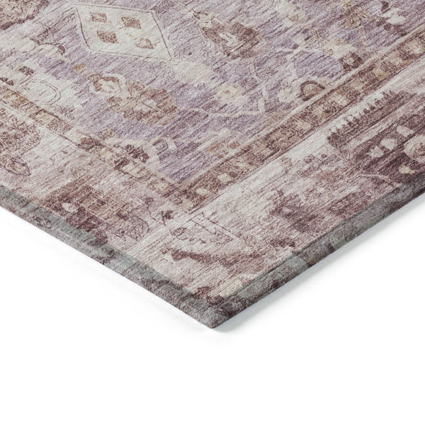 HomeRoots 5' X 8' Blush Pink and Ivory Oriental Area Rug - Stylish, Durable, Washable for Indoor & Outdoor Use 620504