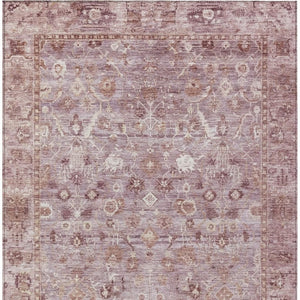 HomeRoots 9' X 12' Blush Pink Ivory Oriental Area Rug - Elegant, Washable, Durable for Indoor & Outdoor Use 620507