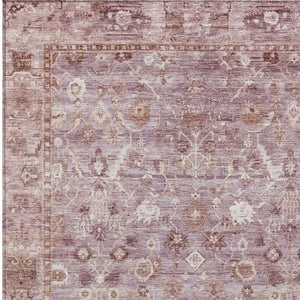 HomeRoots 9' X 12' Blush Pink Ivory Oriental Area Rug - Elegant, Washable, Durable for Indoor & Outdoor Use 620507