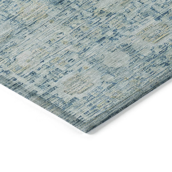 HomeRoots 5' X 8' Blue And Ivory Oriental Area Rug - Washable, Stain-Resistant, Perfect for Indoor & Outdoor Use 620588
