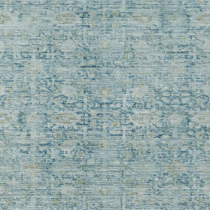 HomeRoots 9' Blue and Ivory Oriental Washable Area Rug - Durable, Stylish, Indoor/Outdoor & Easy to Clean! 620591