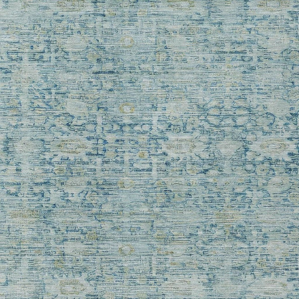 HomeRoots 10' X 14' Blue And Ivory Oriental Washable Area Rug - Durable, Stylish for Indoor & Outdoor Spaces! 620592