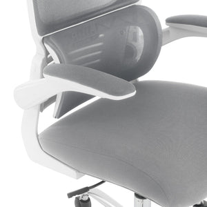 OSP Home Furnishings Mesh Back Ergonomic Office Chair with Lumbar Support Headrest and Chrome Base EMW60020CHR-2