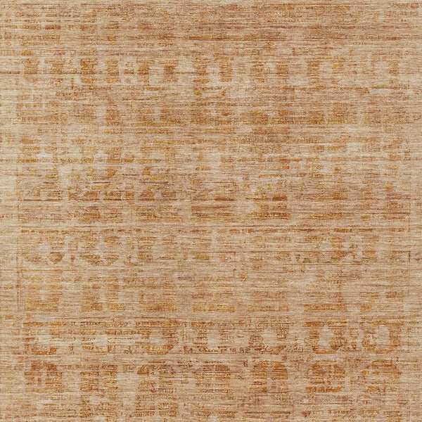 HomeRoots 9' X 12' Coral and Peach Abstract Rug - Stylish, Washable Indoor/Outdoor Accent for Modern Spaces 620609