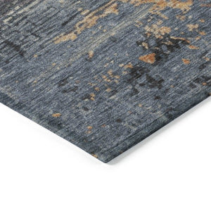 HomeRoots 8' Vibrant Round Abstract Area Rug - Washable Indoor/Outdoor, Durable, Stylish for High-Traffic Spaces 620685