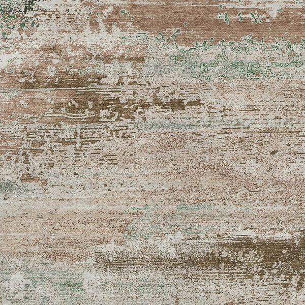 HomeRoots 9' X 12' Khaki Beige & Ivory Abstract Area Rug – Washable, Durable, Indoor/Outdoor Perfect for Homes 620705