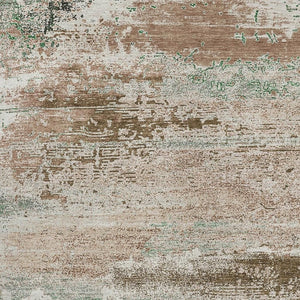 HomeRoots 10' Khaki Beige & Ivory Abstract Washable Area Rug – Durable Indoor/Outdoor Design for Any Space! 620706