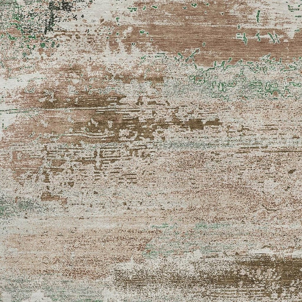 HomeRoots 10' Khaki Beige & Ivory Abstract Washable Area Rug – Durable Indoor/Outdoor Design for Any Space! 620706