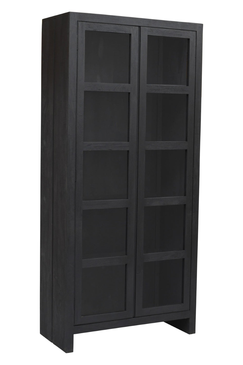 HomeRoots 91" Graphite Distressed Solid Wood Accent Cabinet - Elegant Storage Solution for Modern Spaces 620846