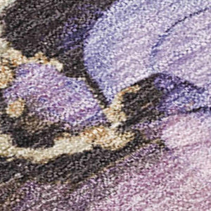 HomeRoots 5' X 8' Abstract Lavender and Beige Area Rug – Versatile, Washable Design for Indoor & Outdoor Use 620859