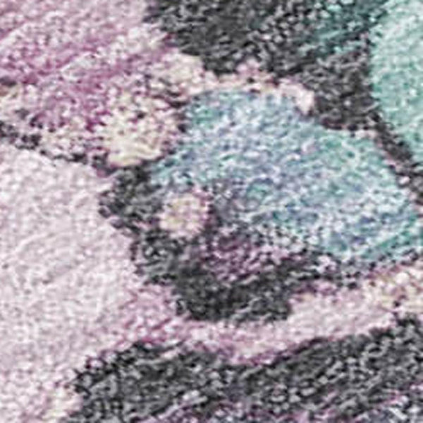 HomeRoots 10' Contemporary Pale Aqua & Lavender Abstract Washable Area Rug for Indoor & Outdoor Spaces 620869