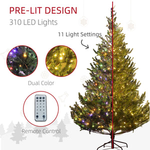 English Elm Homcom 7Ft Prelit Cedar Christmas Tree With Dual-Color Leds, 2931 Tips, Easy Setup For Holidays W2225P249694