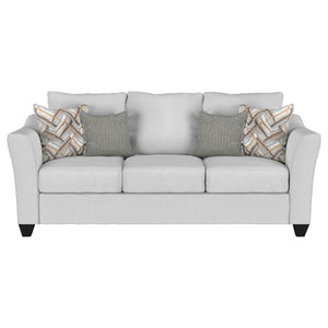 English Elm Alcazar Grey Mist 2-Piece Sofa Set – Stylish Comfort For Modern Living Rooms With Accent Pillows B062S01273