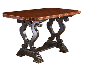 Lexington Tommy Bahama Home Sienna Bistro Table - Elegant British Colonial Design With Hand-hewn Top And Warm Tamarind Finish Cassis  621-873