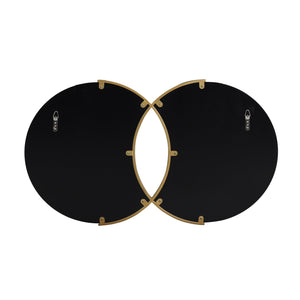 English Elm Christopher Knight Home® - WALL Overlapping Round Gold Wall Mirror - Modern Glam Tempered Glass, Iron Frame, Illuminating Decor 69686.00