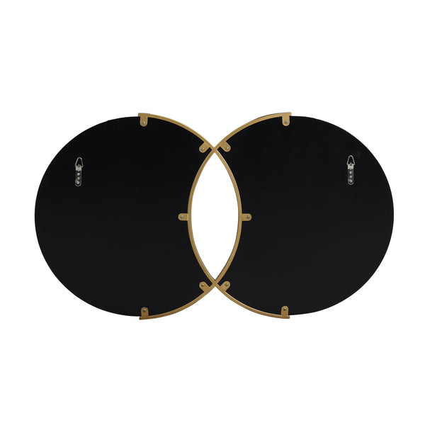 English Elm Christopher Knight Home® - WALL Overlapping Round Gold Wall Mirror - Modern Glam Tempered Glass, Iron Frame, Illuminating Decor 69686.00