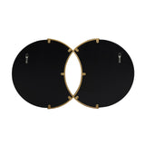 Christopher Knight Home® - Noble House - Hughey Modern Glam Overlapping Round Wall Mirror, Gold