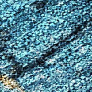 HomeRoots 8' X 10' Elegant Blue and Gold Floral Area Rug – Durable, Washable Design for Indoor & Outdoor Spaces 621005