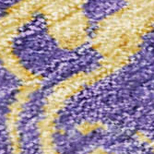 HomeRoots 8' X 10' Floral Area Rug - Vibrant Purple & Gold, Washable Indoor/Outdoor Accent for High-Traffic Spaces 621017