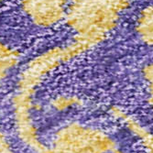 HomeRoots 10' Purple and Gold Floral Area Rug - Stylish, Washable, Durable for Indoor and Outdoor Spaces! 621019