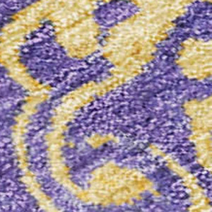 HomeRoots 10' Purple and Gold Floral Area Rug - Stylish, Washable, Durable for Indoor and Outdoor Spaces! 621019