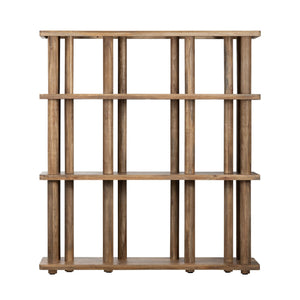 Crestview Collection Transitional Mango Wood Bookcase - Modern Open Design With 3 Spacious Shelves For Style & Functionality Brown Solid Wood Cvfnr4804