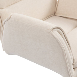 English Elm Stylish Barrel Swivel Accent Chair Upholstered Seat with Storage for Vanity or Dining W3248P424649