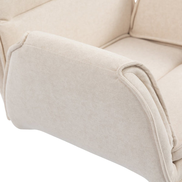 English Elm Stylish Barrel Swivel Accent Chair Upholstered Seat with Storage for Vanity or Dining W3248P424649