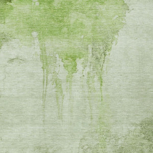 HomeRoots 8' X 10' Artichoke Green & Ivory Abstract Area Rug – Durable, Washable, Stylish for Indoor & Outdoor Use 621107
