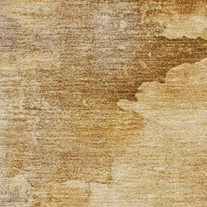HomeRoots 8' X 10' Gold and Beige Abstract Washable Area Rug - Stylish, Durable, Indoor/Outdoor Perfect Fit! 621113